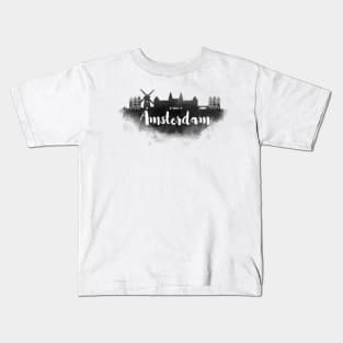 Amsterdam watercolor Kids T-Shirt